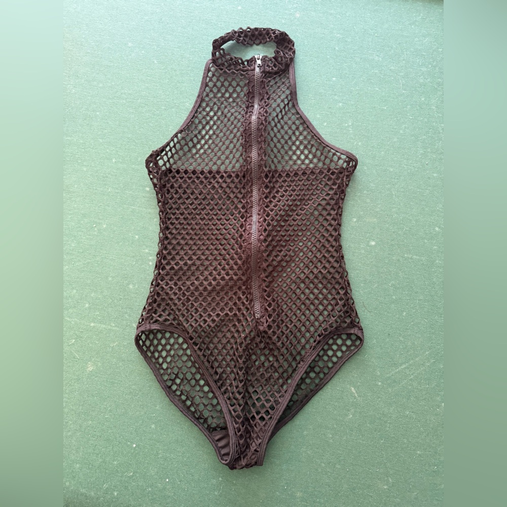Black Fishnet Bodysuit